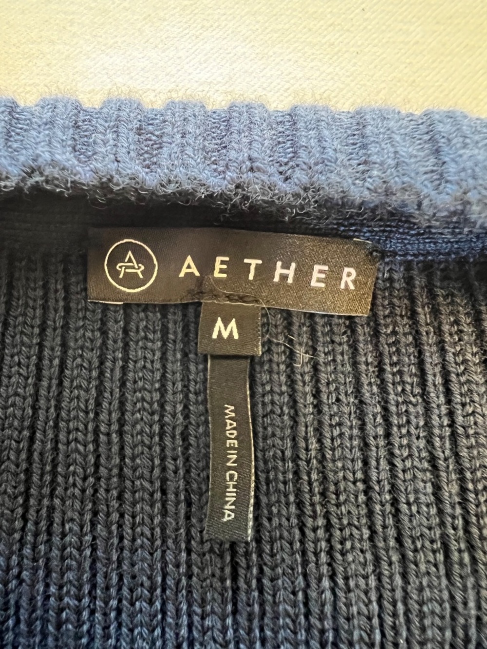 Aether Wool Full Zip Ribber Sweater Jacket - Picture 8 of 9